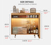 New Design L Bar Table With Both Side Storage Buffet Sideboard Cabinet