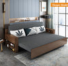 wood sofa bed foldable multifunctional with storage