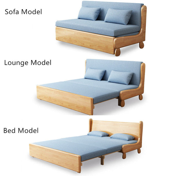 Solid Wood Pull Out Sofa Bed