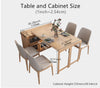 New Design Multifunction Dining Table with  Cabinet(without folding chairs storage function)