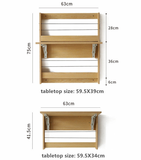 wall mounted folding table