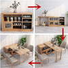 New Design Multifunction Dining Table with  Cabinet(without folding chairs storage function)