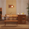 New Arrival Space Saving Solid Wood Kitchen Island Dining Table