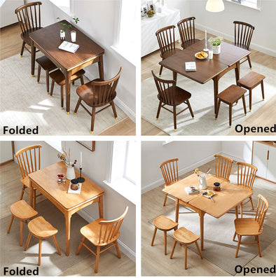 Double Table Top Expandable Dining Table