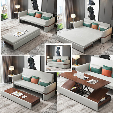 Sofa Bed with Liftable Coffee Table