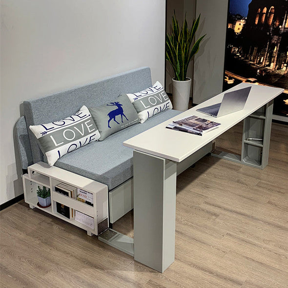 sofa bed with folding work desk