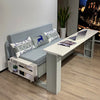 Space Saving Multifunction Sofa Bed With Foldable Work Desk