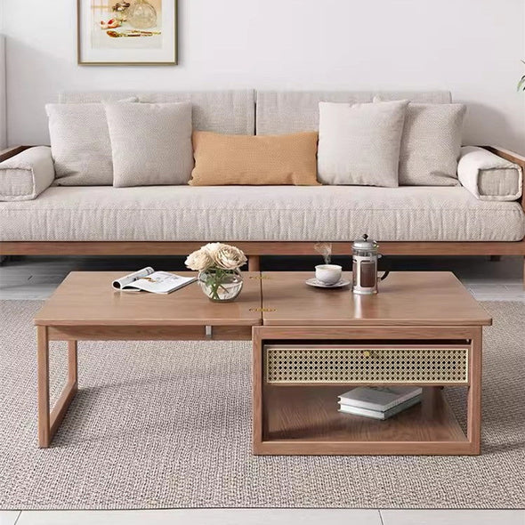 Deformable Combination Coffee Table-Walnut