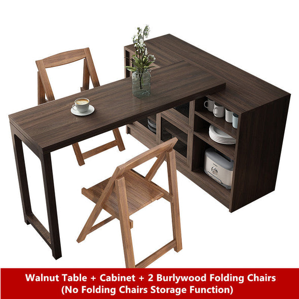 New Design Multifunction Dining Table with  Cabinet(without folding chairs storage function)