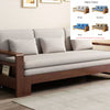 Japandi Beech Solid Wood Sleeper Sofa Bed