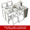 New Design Multifunction Dining Table with  Cabinet(without folding chairs storage function)