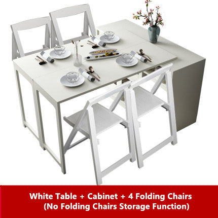 New Design Multifunction Dining Table with  Cabinet(without folding chairs storage function)