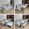 Space Saving Multifunction Sofa Bed With Foldable Work Desk